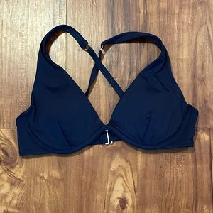EUC! Athleta Navy Underwire Bikini Top 36 B/C